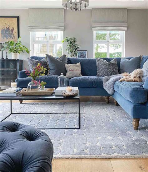 grey vs blue living room.